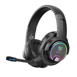 ONIKUMA B130 Bluetooth 7.1 Adjustable RGB Light Gaming Wireless Bluetooth Headset with Detachable Microphone(Black)