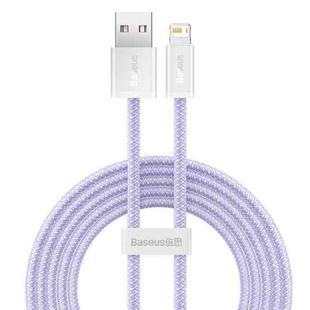 Baseus CALD000505 Dynamic Series 2.4A USB to 8 Pin Fast Charging Data Cable, Cable Length:2m(Purple)