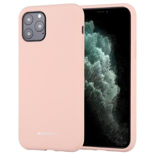 For iPhone 11 Pro GOOSPERY SILICONE Solid Color Soft Liquid Silicone Shockproof Soft TPU Case(Pink)
