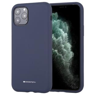 For iPhone 11 Pro GOOSPERY SILICONE Solid Color Soft Liquid Silicone Shockproof Soft TPU Case(Navy)