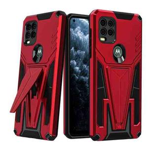 For Motorola Moto G Stylus 5G Super V Armor PC + TPU Shockproof Case with Invisible Holder(Red)