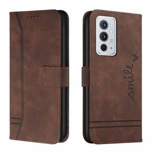 For OnePlus 9RT 5G Retro Skin Feel Horizontal Flip Soft TPU + PU Leather Case(Coffee)