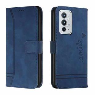 For OnePlus 9RT 5G Retro Skin Feel Horizontal Flip Soft TPU + PU Leather Case(Blue)