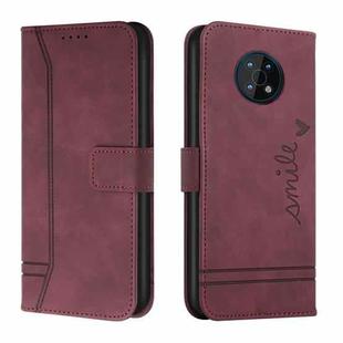 For Nokia G50 Retro Skin Feel Horizontal Flip Soft TPU + PU Leather Case(Wine Red)