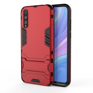 For Huawei Enjoy 10S Shockproof PC + TPU Protective Case with Invisible Holder(Red)