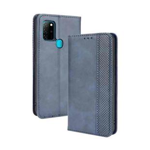 For BLU G91 Magnetic Buckle Retro Crazy Horse Texture Horizontal Flip Leather Case with Holder & Card Slots & Photo Frame(Blue)