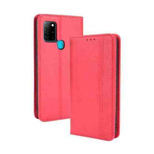For BLU G91 Magnetic Buckle Retro Crazy Horse Texture Horizontal Flip Leather Case with Holder & Card Slots & Photo Frame(Red)