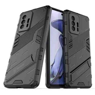 For Xiaomi Mi 11T / 11T Pro Punk Armor 2 in 1 PC + TPU Shockproof Case with Invisible Holder(Black)