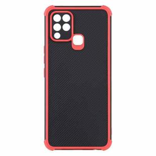 For Infinix Hot 10S / 10T Eagle Eye Armor Dual-color Shockproof TPU + PC Protective Case(Red)