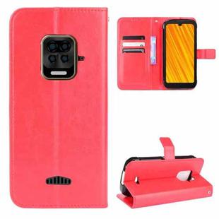 For Doogee S59 / S59 Pro Crazy Horse Texture Horizontal Flip Leather Case with Holder & Card Slots & Lanyard(Red)