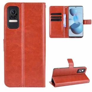 For Xiaomi Civi Crazy Horse Texture Horizontal Flip Leather Case with Holder & Card Slots & Lanyard(Brown)