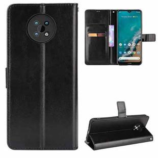 For Nokia C50 5G Crazy Horse Texture Horizontal Flip Leather Case with Holder & Card Slots & Lanyard(Black)