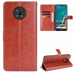 For Nokia C50 5G Crazy Horse Texture Horizontal Flip Leather Case with Holder & Card Slots & Lanyard(Brown)