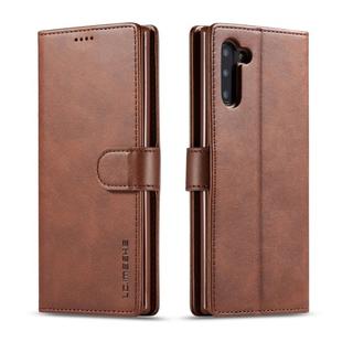 For Galaxy Note 10 LC.IMEEKE Calf Texture Horizontal Flip Leather Case, with Holder & Card Slots & Wallet(Brown)