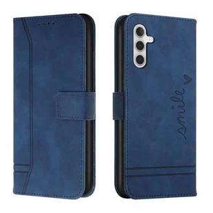 For Samsung Galaxy A13 5G Retro Skin Feel Horizontal Flip Soft TPU + PU Leather Case(Blue)