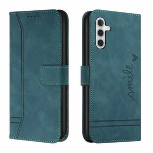 For Samsung Galaxy A13 5G Retro Skin Feel Horizontal Flip Soft TPU + PU Leather Case(Dark Green)