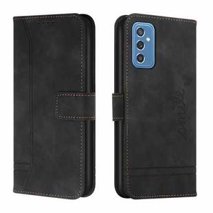 For Samsung Galaxy M52 5G Retro Skin Feel Horizontal Flip Soft TPU + PU Leather Case(Black)