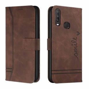 For vivo Y12 / Y15 / Y17 / Y11 Retro Skin Feel Horizontal Flip Soft TPU + PU Leather Case(Coffee)