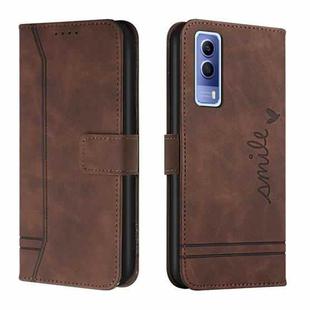 For vivo Y72 5G / iQOO Z3 / Y53s / Y52 5G Retro Skin Feel Horizontal Flip Soft TPU + PU Leather Case(Coffee)