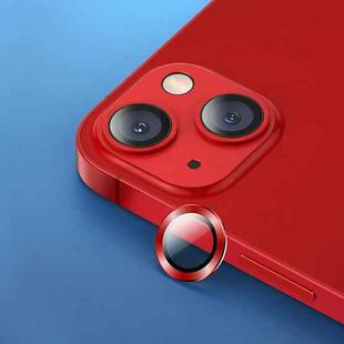 USAMS US-BH789 Metal Phone Rear Camera Lens Glass Film For iPhone 13 / 13 mini(Red)
