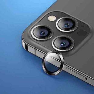 USAMS US-BH791 Metal Phone Rear Camera Lens Glass Film For iPhone 13 Pro Max / 13 Pro(Graphite)