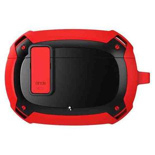 Bumblebee Armor Earphone Protective Case with Switch & Hook For Beats Studio Buds(Red + Black)