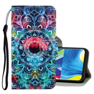 For Galaxy A10 / M10 3D Colored Drawing Horizontal Flip PU Leather Case with Holder & Card Slots & Wallet(Mandala)