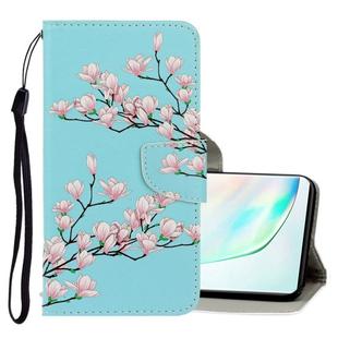 For Galaxy Note 10 3D Colored Drawing Horizontal Flip PU Leather Case with Holder & Card Slots & Wallet(Magnolia)