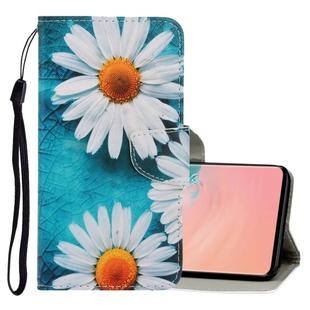 For Galaxy S10 3D Colored Drawing Horizontal Flip PU Leather Case with Holder & Card Slots & Wallet(Chrysanthemum)