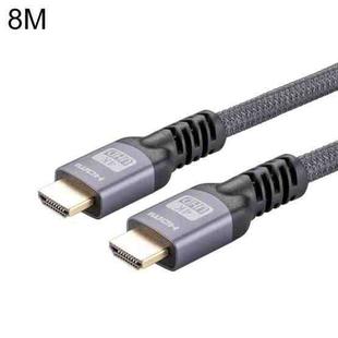 HDMI 2.0 Male to HDMI 2.0 Male 4K Ultra-HD Braided Adapter Cable, Cable Length:8m(Grey)