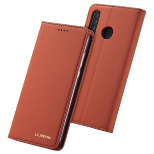 For Huawei P30 Lite LC.IMEEKE LC-002 Series Skin Hand Feeling PU + TPU Horizontal Flip Leather Case with Holder & Card Slot & Wallet(Brown)