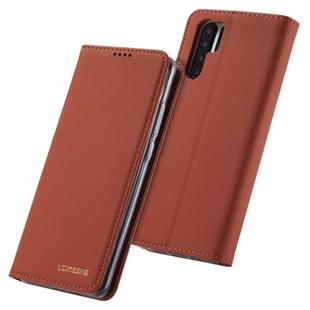 For Huawei P30 Pro LC.IMEEKE LC-002 Series Skin Hand Feeling PU + TPU Horizontal Flip Leather Case with Holder & Card Slot & Wallet(Brown)