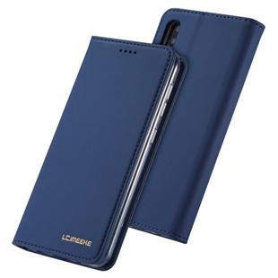 For Galaxy A10 / M10 LC.IMEEKE LC-002 Series Skin Hand Feeling PU + TPU Horizontal Flip Leather Case with Holder & Card Slot & Wallet(Blue)