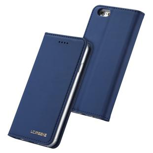 For iPhone 6 / 6s LC.IMEEKE LC-002 Series Skin Hand Feeling PU + TPU Horizontal Flip Leather Case with Holder & Card Slot & Wallet(Blue)