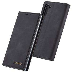 For Galaxy Note 10 LC.IMEEKE LC-002 Series Skin Hand Feeling PU + TPU Horizontal Flip Leather Case with Holder & Card Slot & Wallet(Black)