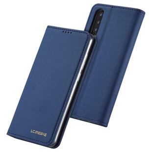 For Huawei P30 LC.IMEEKE LC-002 Series Skin Hand Feeling PU + TPU Horizontal Flip Leather Case with Holder & Card Slot & Wallet(Blue)