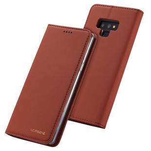 For Galaxy Note9 LC.IMEEKE LC-002 Series Skin Hand Feeling PU + TPU Horizontal Flip Leather Case with Holder & Card Slot & Wallet(Brown)