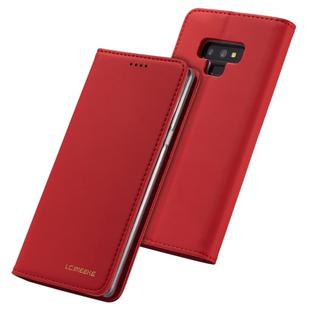 For Galaxy Note9 LC.IMEEKE LC-002 Series Skin Hand Feeling PU + TPU Horizontal Flip Leather Case with Holder & Card Slot & Wallet(Red)