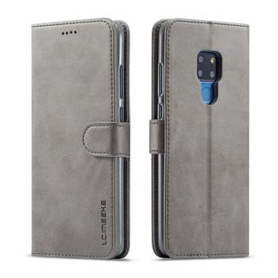 For Huawei Mate 20 LC.IMEEKE Calf Texture Horizontal Flip Leather Case, with Holder & Card Slots & Wallet(Grey)