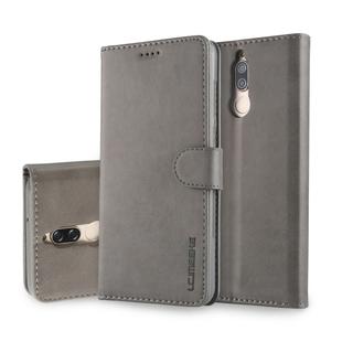 For Huawei Mate 10 Lite / Maimang 6 LC.IMEEKE Calf Texture Horizontal Flip Leather Case, with Holder & Card Slots & Wallet(Grey)