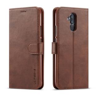 For Huawei Mate 20 Lite / Maimang 7 LC.IMEEKE Calf Texture Horizontal Flip Leather Case, with Holder & Card Slots & Wallet(Brown)