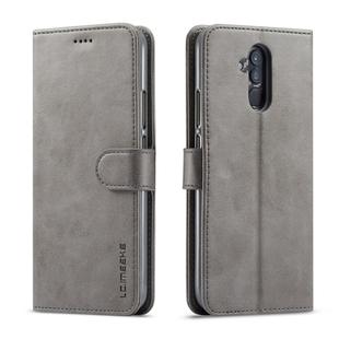 For Huawei Mate 20 Lite / Maimang 7 LC.IMEEKE Calf Texture Horizontal Flip Leather Case, with Holder & Card Slots & Wallet(Grey)
