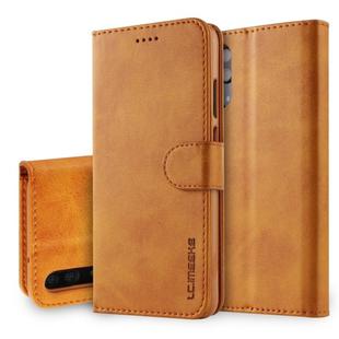 For Huawei P20 LC.IMEEKE Calf Texture Horizontal Flip Leather Case, with Holder & Card Slots & Wallet(Yellow)