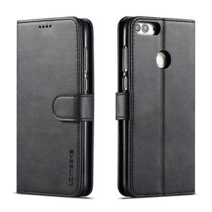 For Huawei P smart /Enjoy 7S LC.IMEEKE Calf Texture Horizontal Flip Leather Case, with Holder & Card Slots & Wallet(Black)