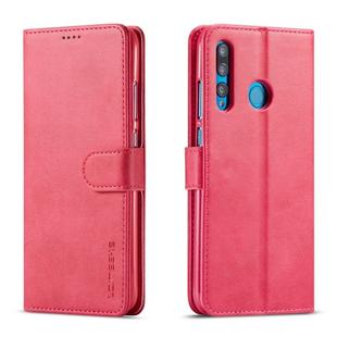 For Huawei P Smart Plus (2019) / Honor 10i / 20i / Enjoy 9s / Maimang 8 LC.IMEEKE Calf Texture Horizontal Flip Leather Case, with Holder & Card Slots & Wallet(Rose Red)