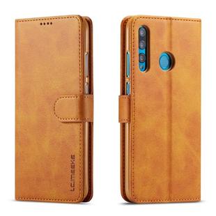 For Huawei P Smart Plus (2019) / Honor 10i / 20i / Enjoy 9s / Maimang 8 LC.IMEEKE Calf Texture Horizontal Flip Leather Case, with Holder & Card Slots & Wallet(Yellow)