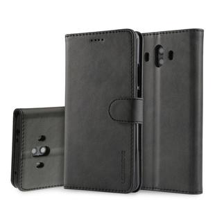 For Huawei Mate 10 LC.IMEEKE Calf Texture Horizontal Flip Leather Case, with Holder & Card Slots & Wallet(Black)