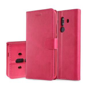 For Huawei Mate 10 Pro LC.IMEEKE Calf Texture Horizontal Flip Leather Case, with Holder & Card Slots & Wallet(Rose Red)