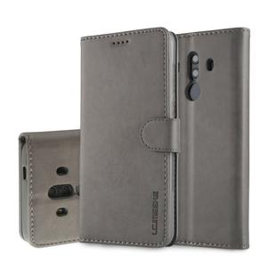 For Huawei Mate 10 Pro LC.IMEEKE Calf Texture Horizontal Flip Leather Case, with Holder & Card Slots & Wallet(Grey)