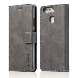 For Huawei P9 LC.IMEEKE Calf Texture Horizontal Flip Leather Case, with Holder & Card Slots & Wallet(Grey)